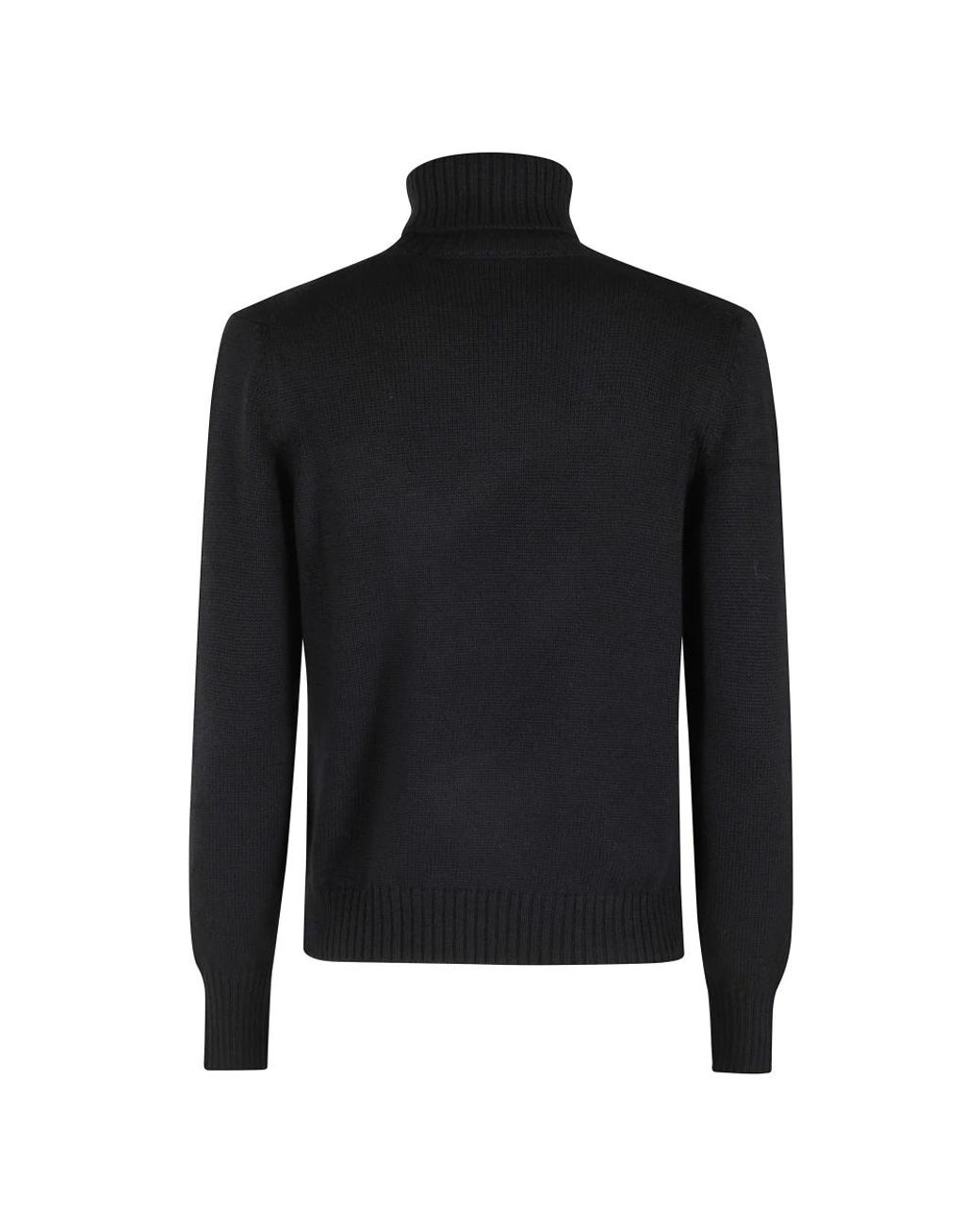 Gran Sasso Black Turtlenecks
