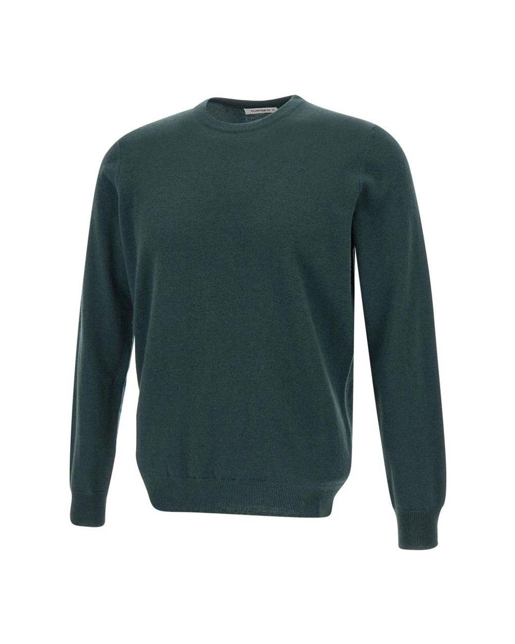 Kangra Green Round-Neck Knitwear for men