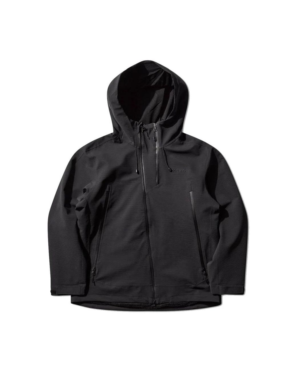 Mizuno Jassen ,Zwart ,Polyester Bt Reflection Gear Tech Thermal Mesh Jacket in het Black voor heren
