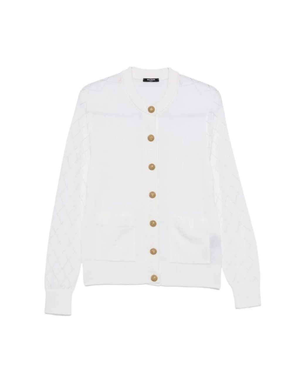 Balmain White Cardigans