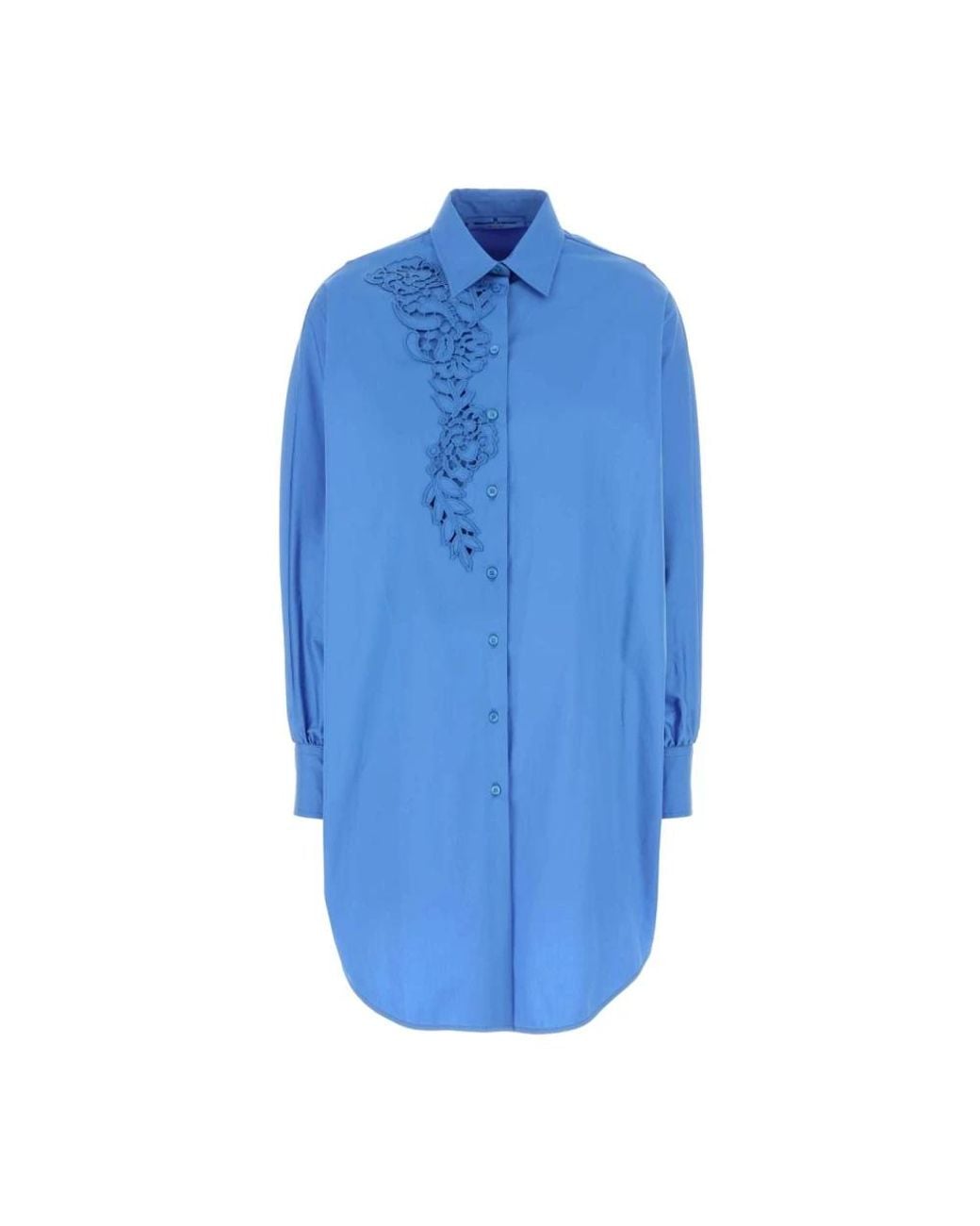 Ermanno Scervino Blue Shirt Dresses