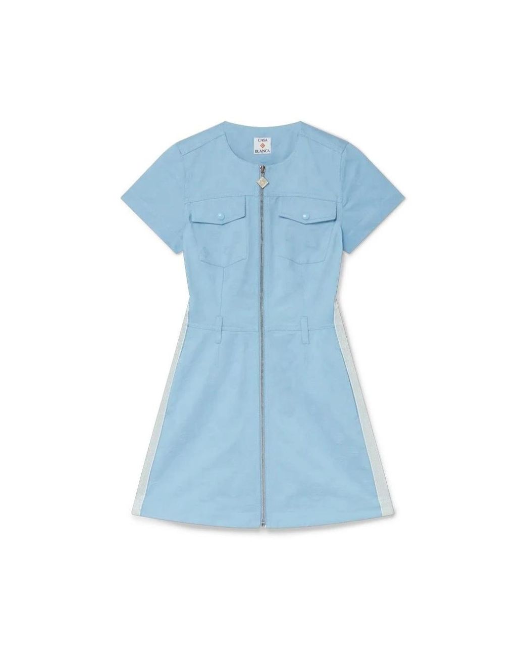 Casablanca Blue Shirt Dresses
