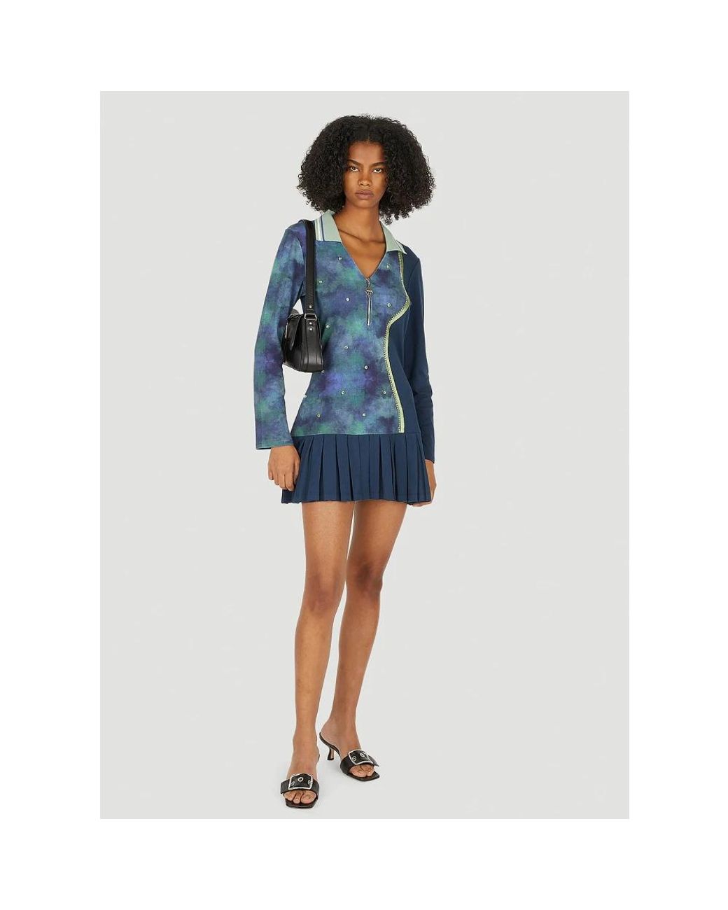 Ahluwalia Blue Shirt Dresses