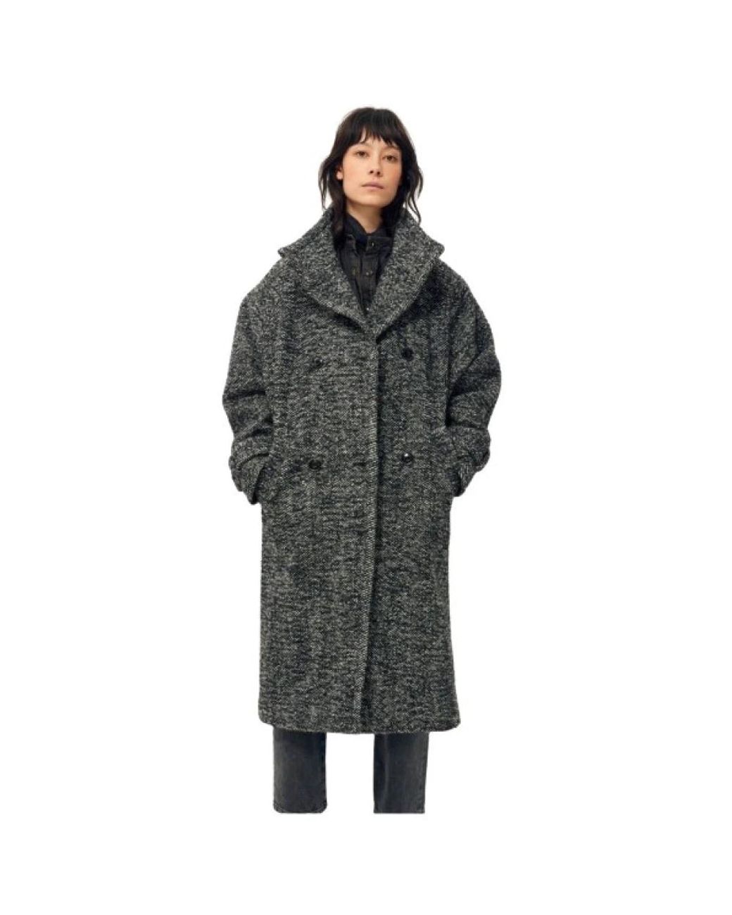 Sessun Gray Single-Breasted Coats
