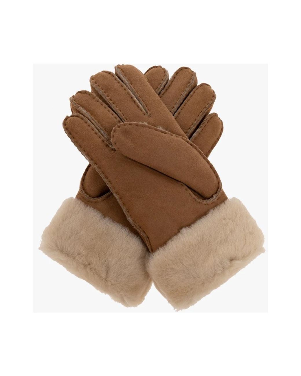 Ugg Brown Handschuhe Mit Logo