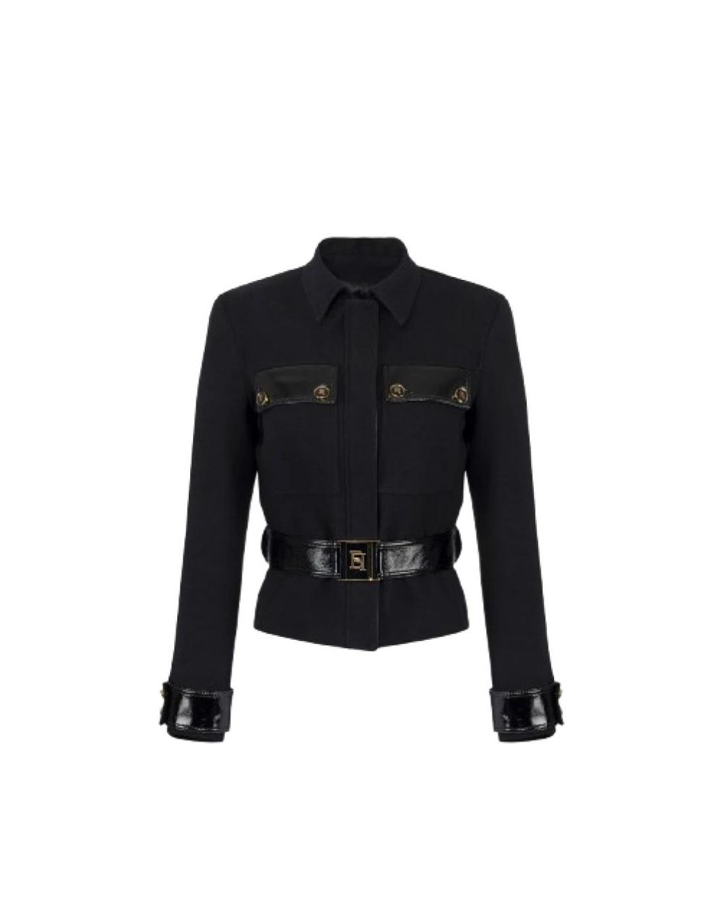 Elisabetta Franchi Blue Light Jackets