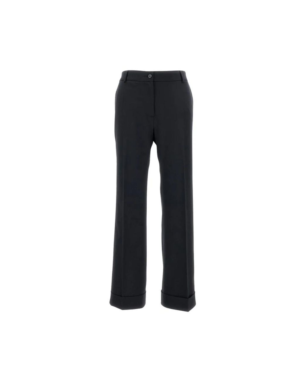 Alberto Biani Black Wide Trousers