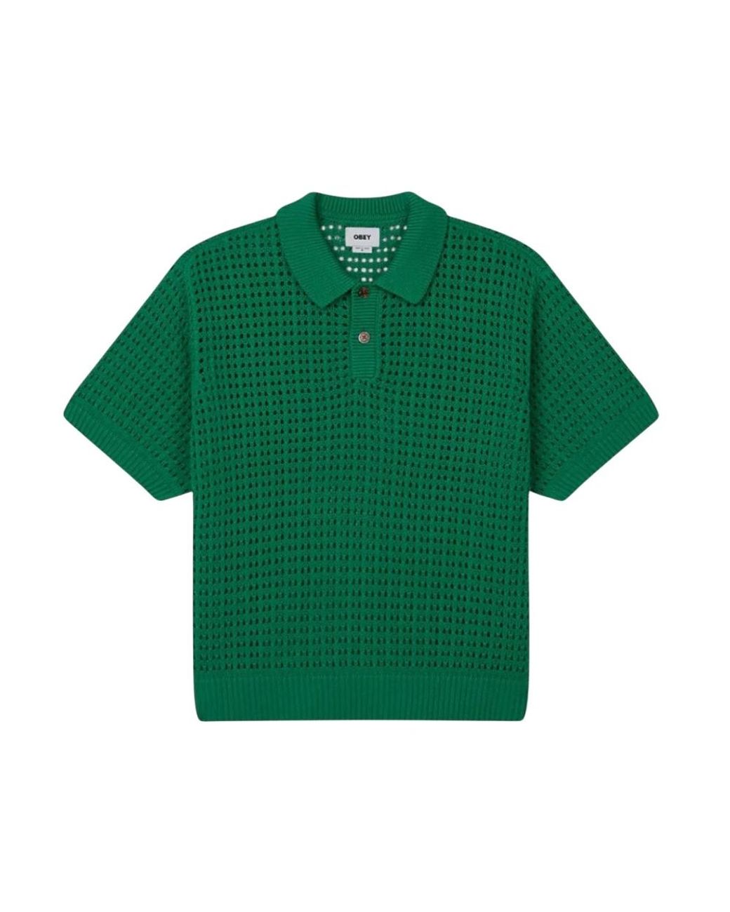Obey Green V-Neck Knitwear for men