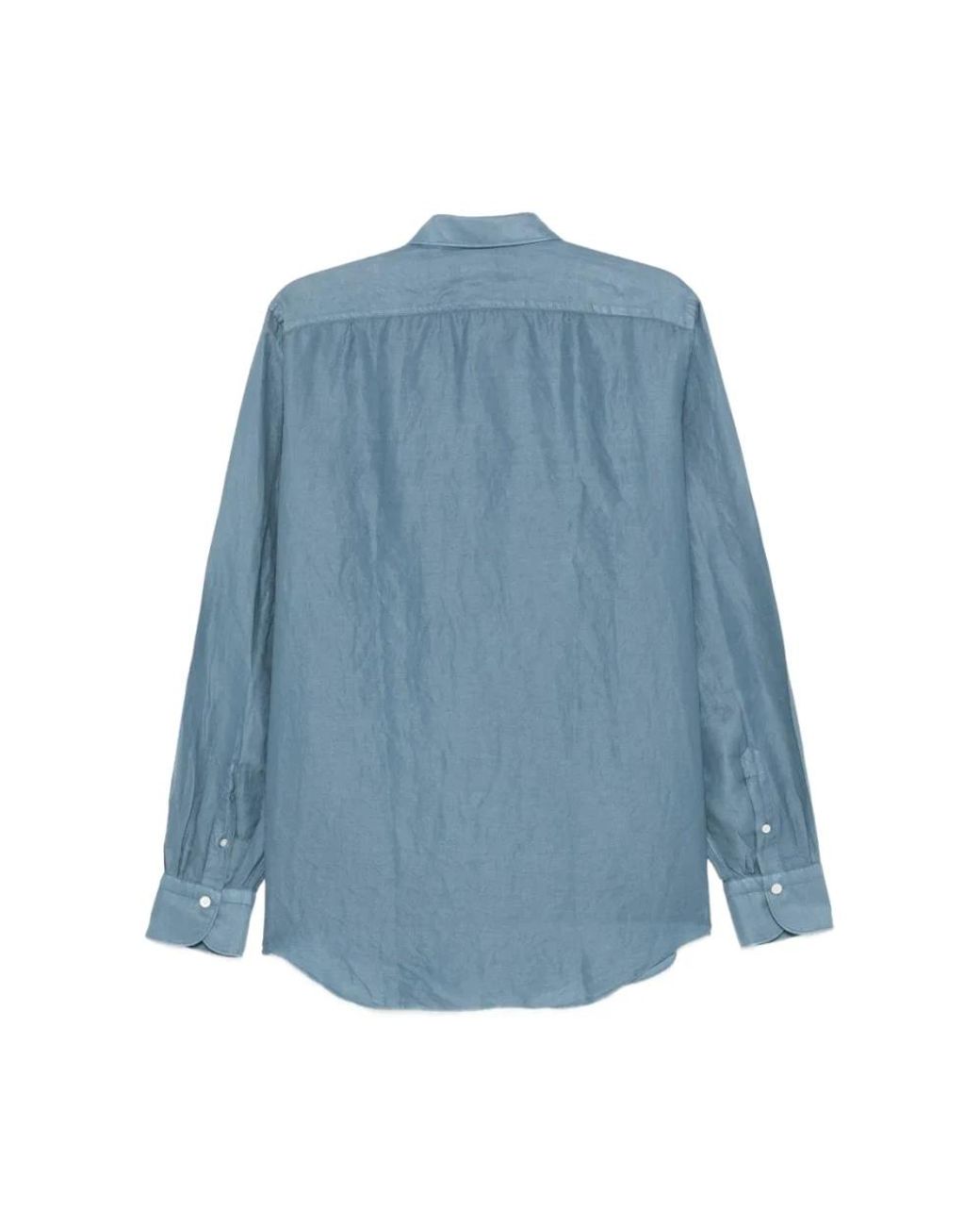 Finamore 1925 Blue Casual Shirts for men