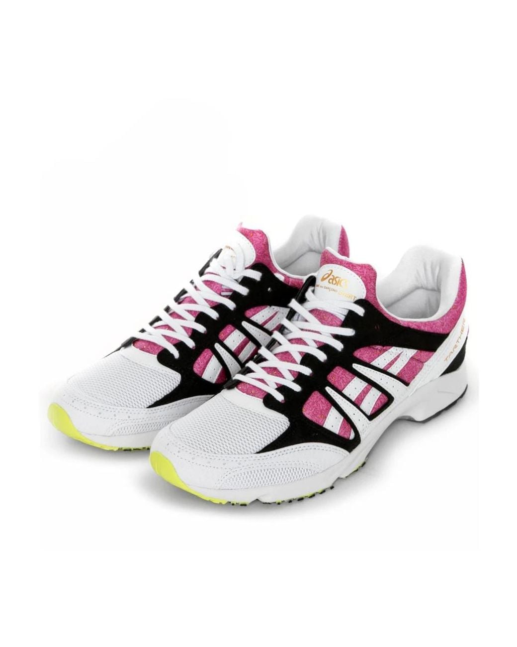 Comme des Garçons White And Pink Asics Tarther Trainers for men