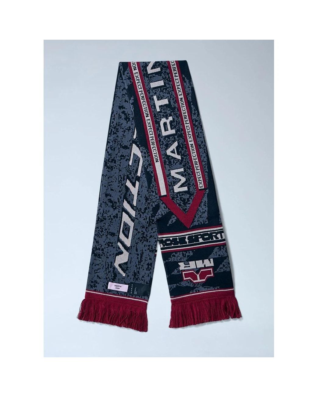 Martine Rose Blue Winter Scarves for men