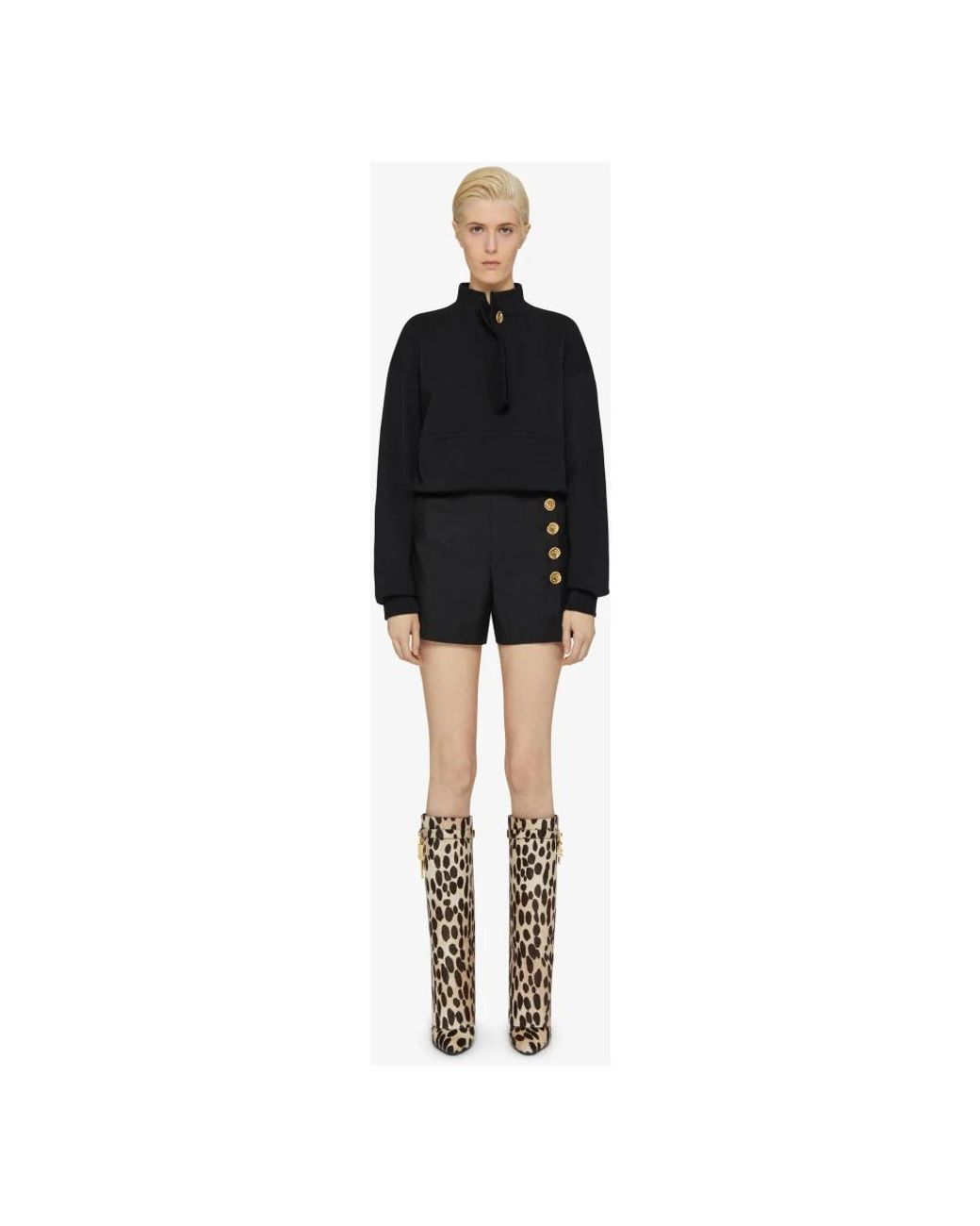 Givenchy Black Short Shorts