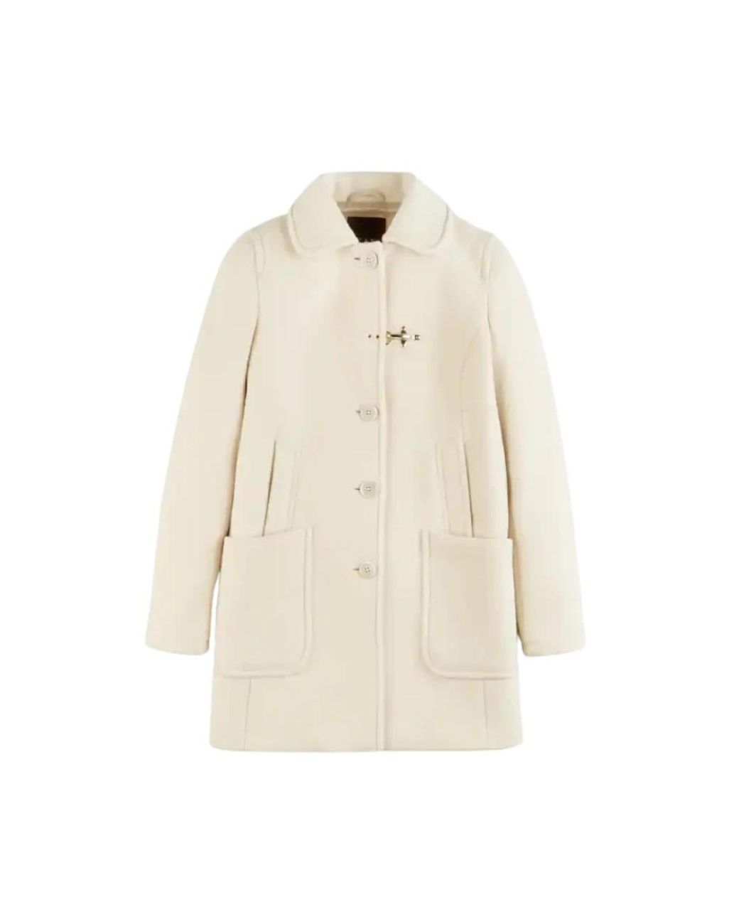 Fay Natural Single-Breasted Coats