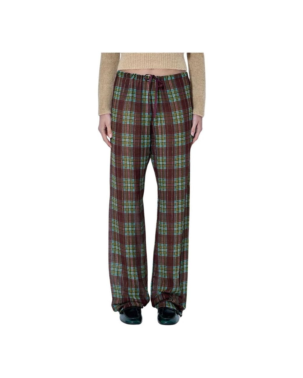 Dries Van Noten Gray Wide Trousers