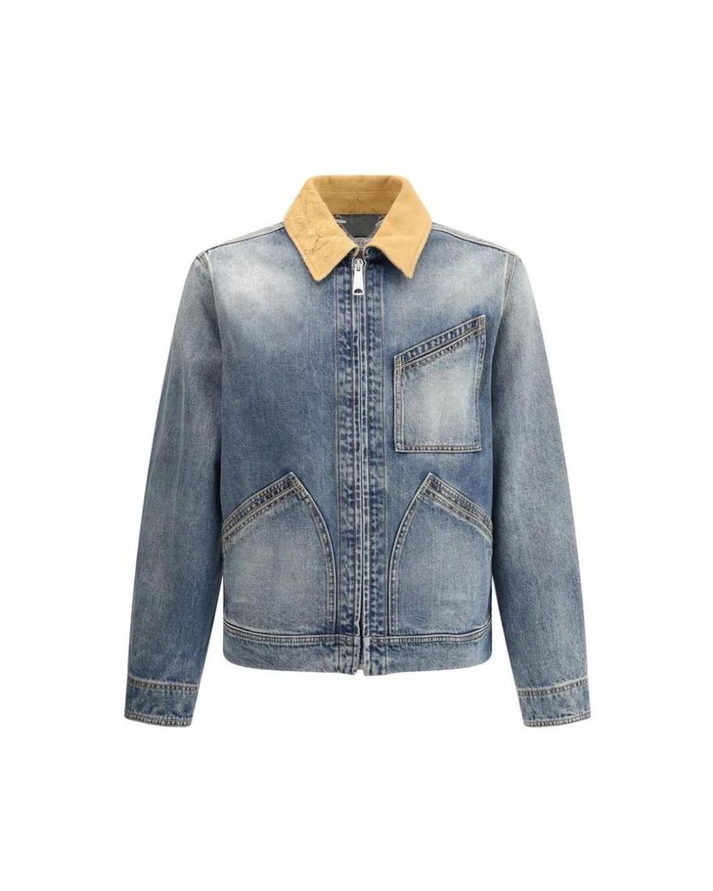 McQueen Blue Denim Jackets for men