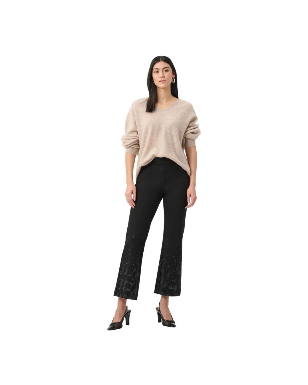 Joseph Ribkoff Black Cropped Trousers