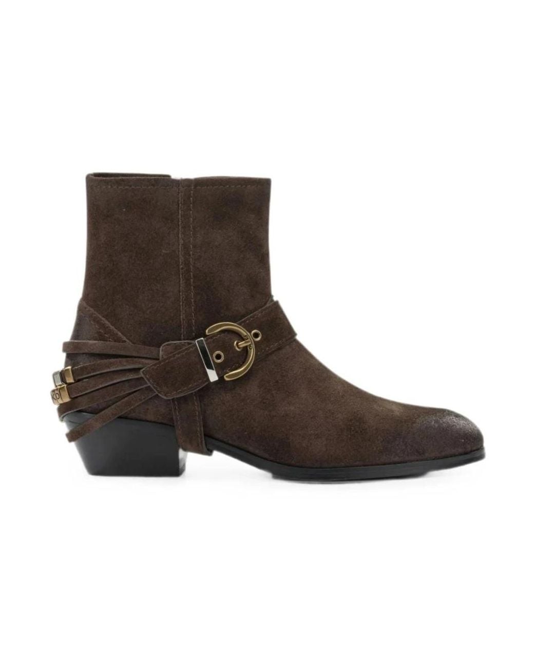 Pinko Brown Cowboy & Biker Boots