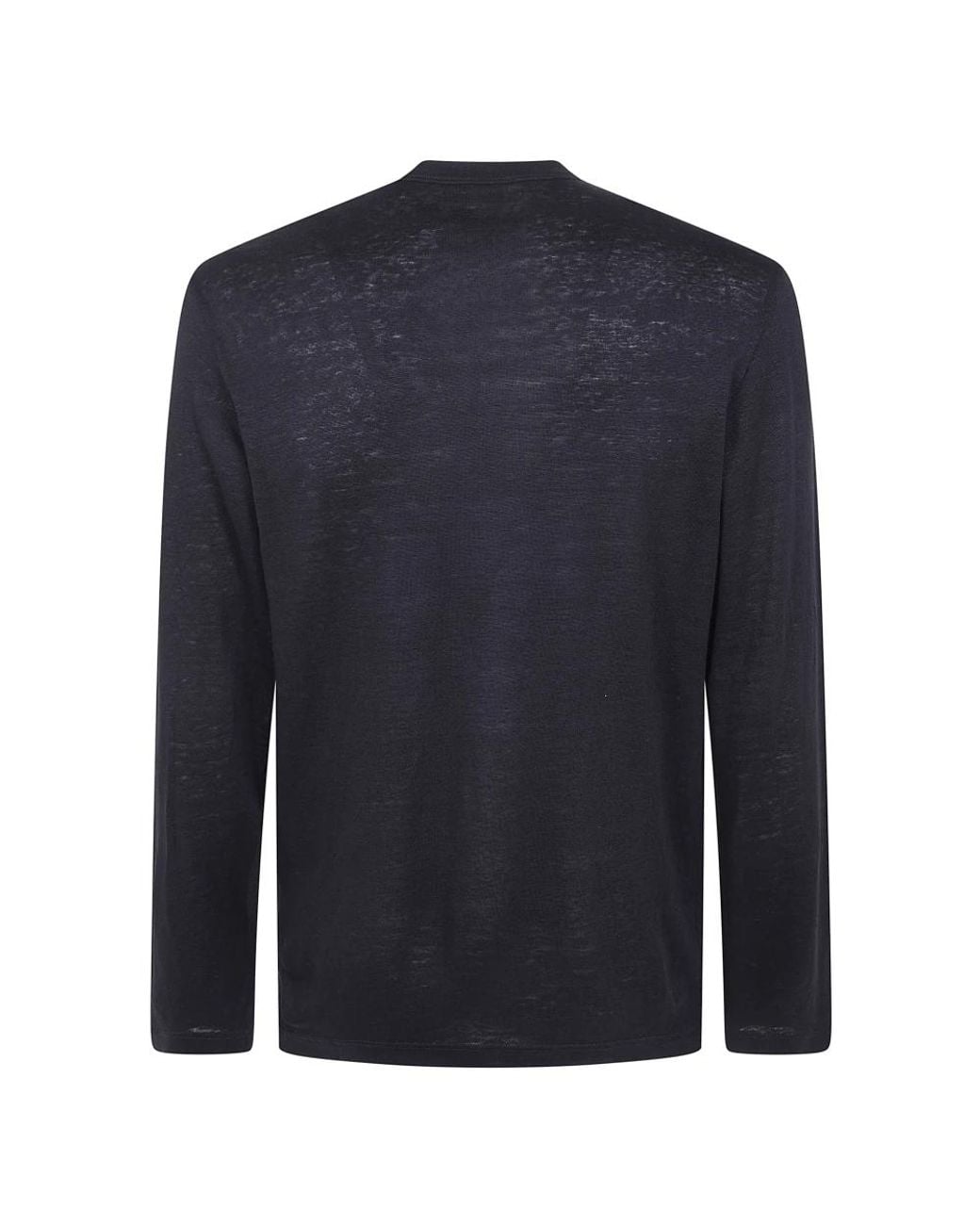 Gran Sasso Blue Long Sleeve T-Shirts for men