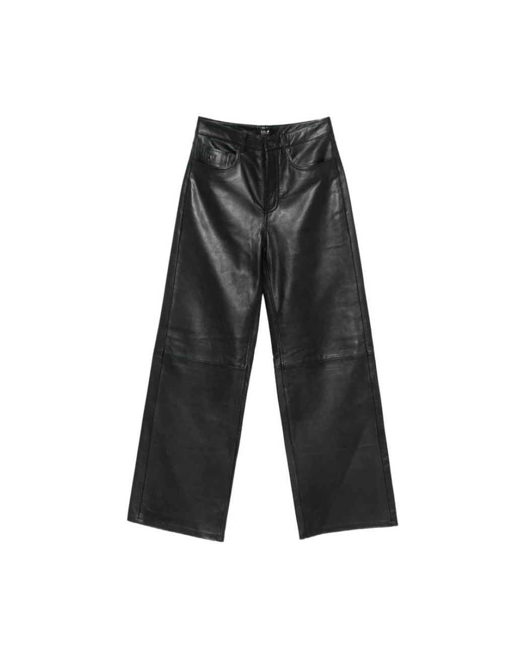 Lois Gray Leather Trousers