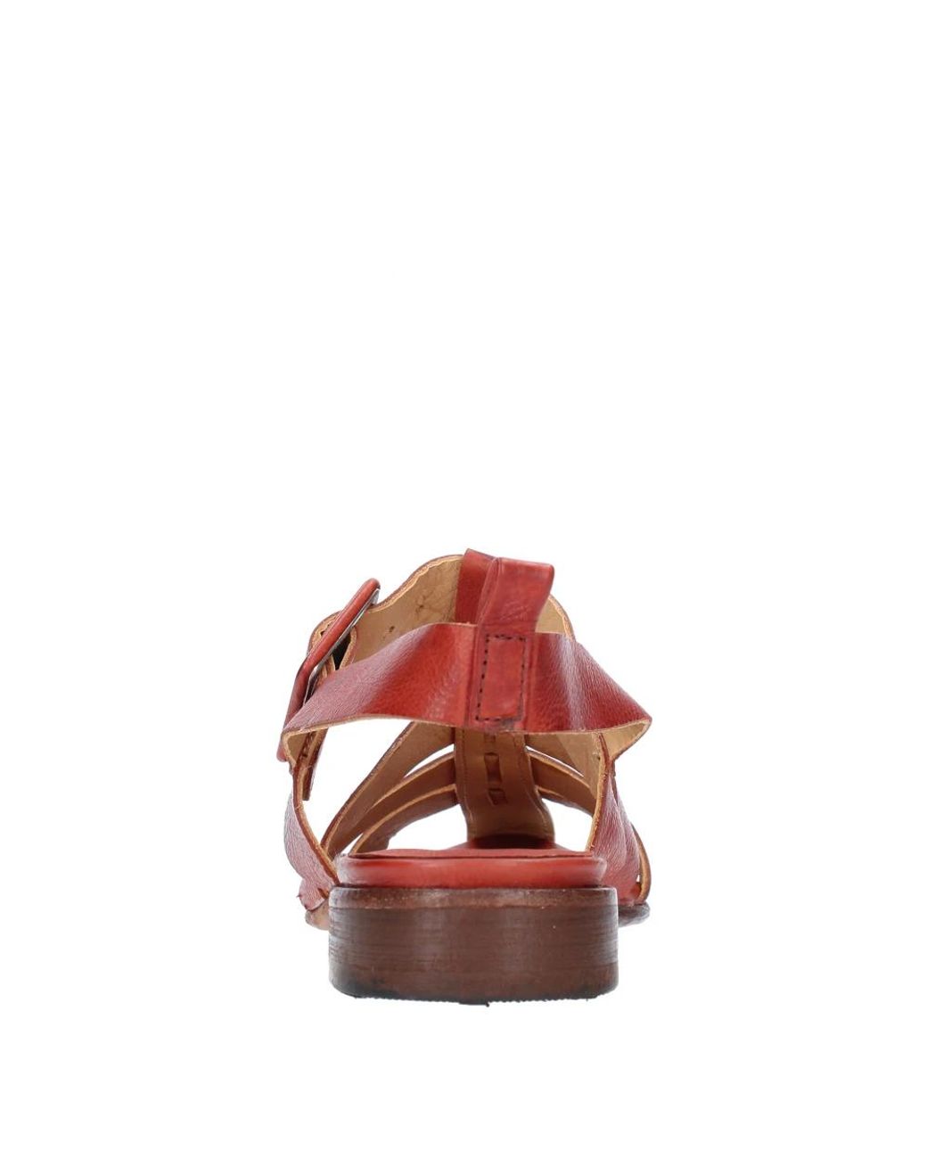 JP/DAVID Red Flat Sandals
