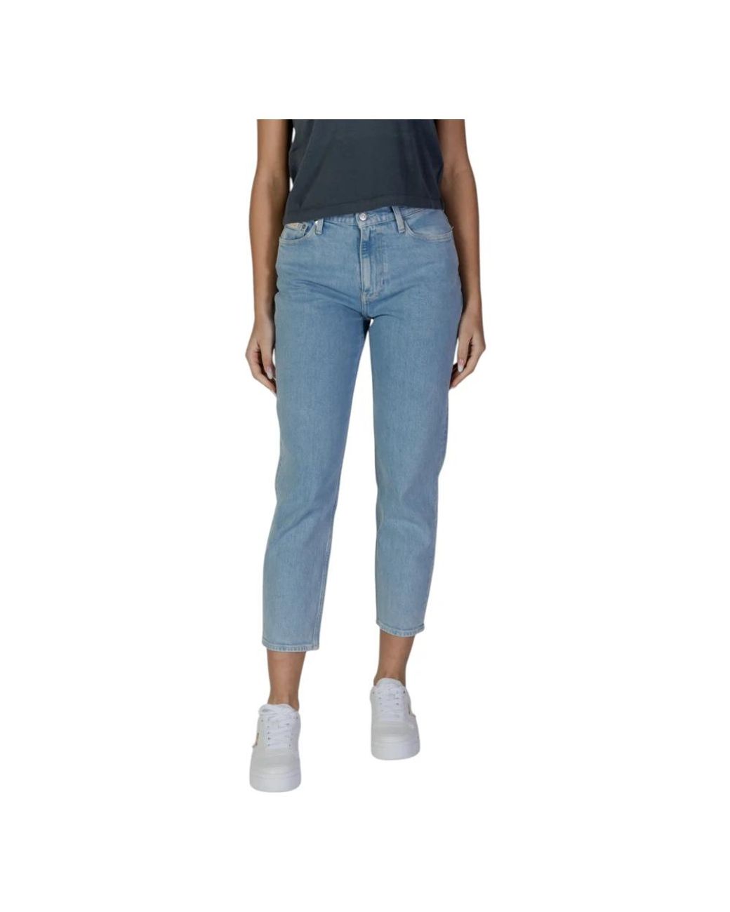 Calvin Klein Blue Cropped Jeans