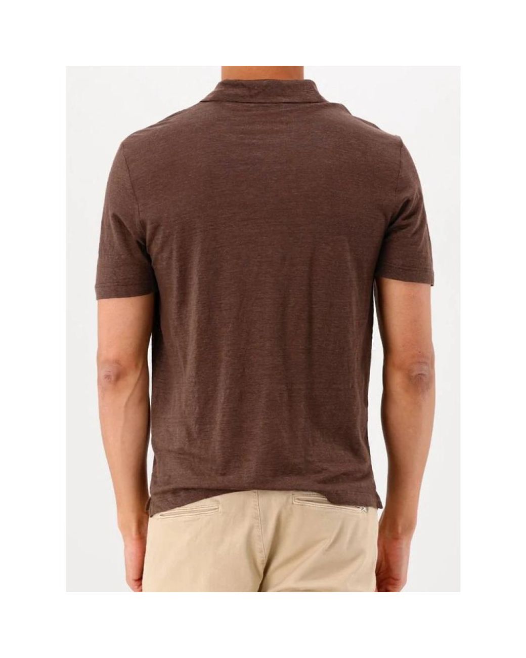 Gran Sasso Brown Polo Shirts for men