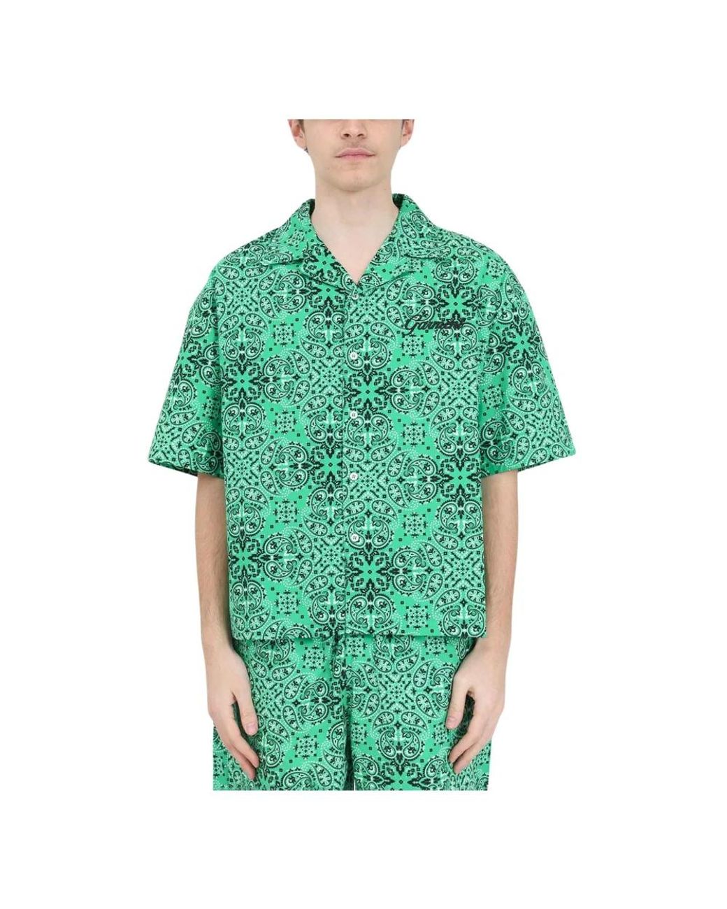 GARMENT WORKSHOP Green Short Sleeve Shirts for men