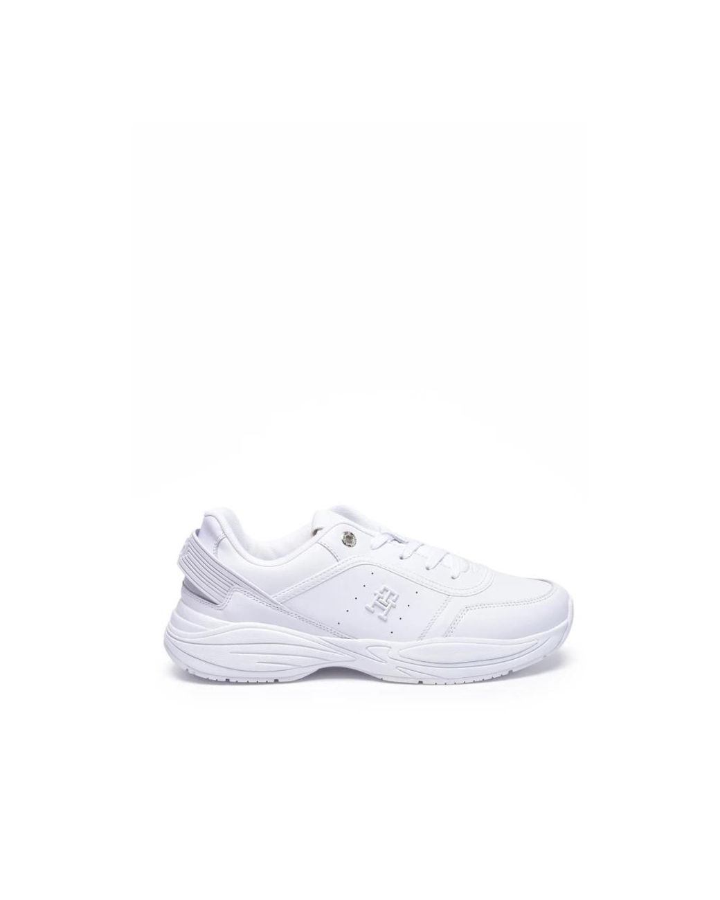Tommy Hilfiger White Perforated Tech Runner Sneakers