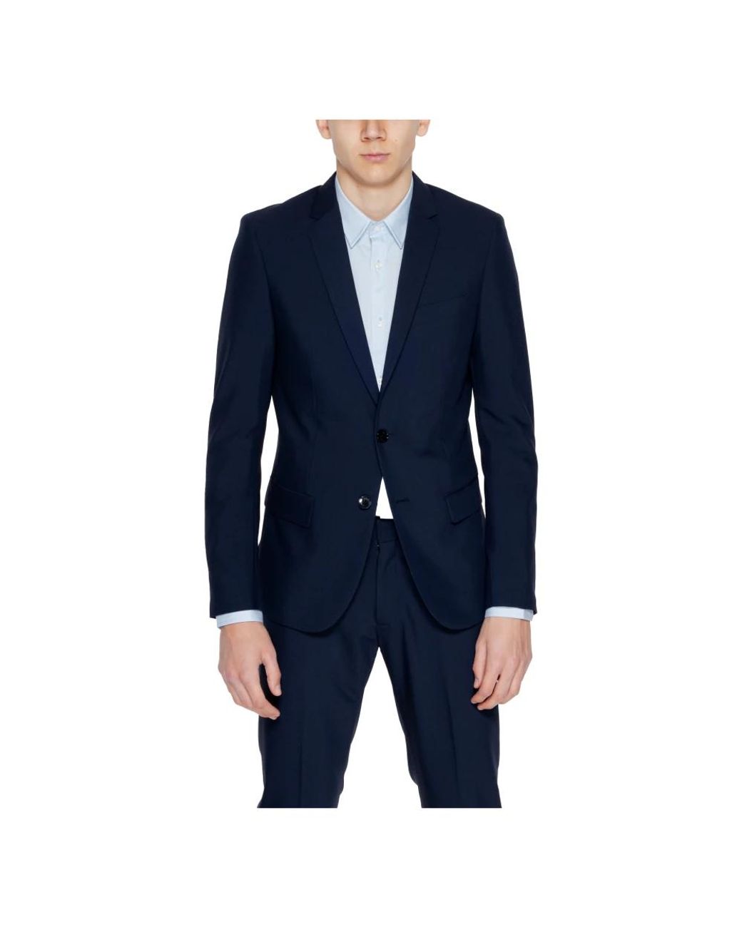 Antony Morato Jassen ,Blauw ,Polyester Colbert Lente/Zomer Collectie in het Blue voor heren