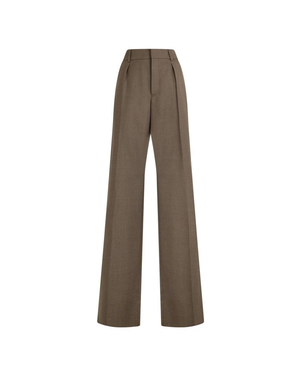 Saint Laurent Brown Wide Trousers