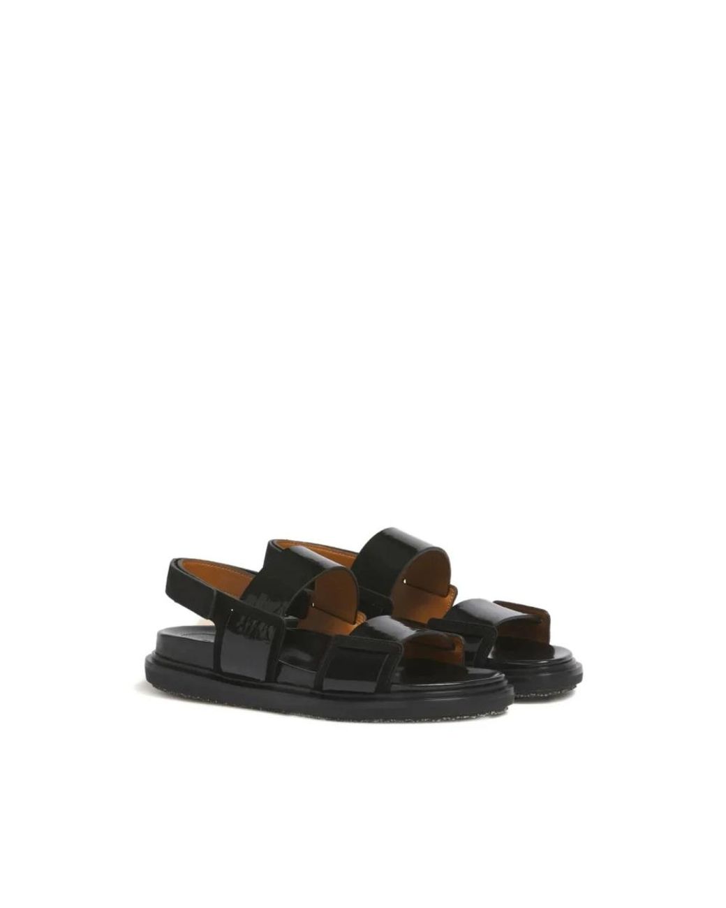 Marni Black Flat Sandals