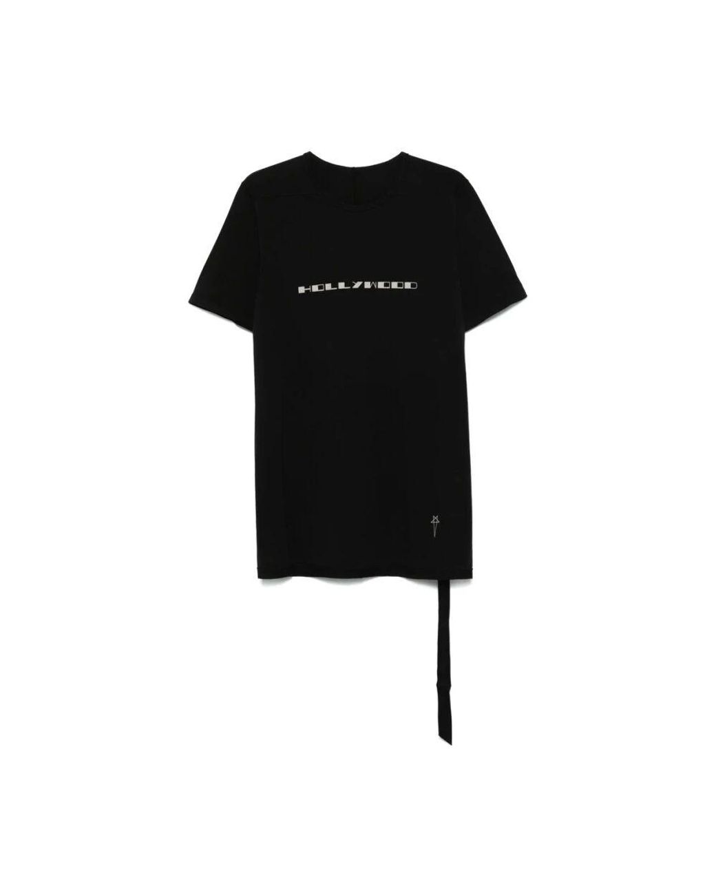 Tシャツ・カットソー RICK OWENS Organic cotton t-shirt Nero Rick Owens Organic cotton t-shirt - Black - Men | RU01D3256UC09