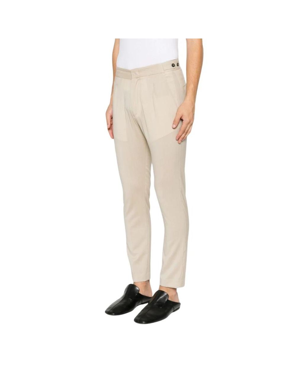 Low Brand Natural Slim-Fit Trousers for men