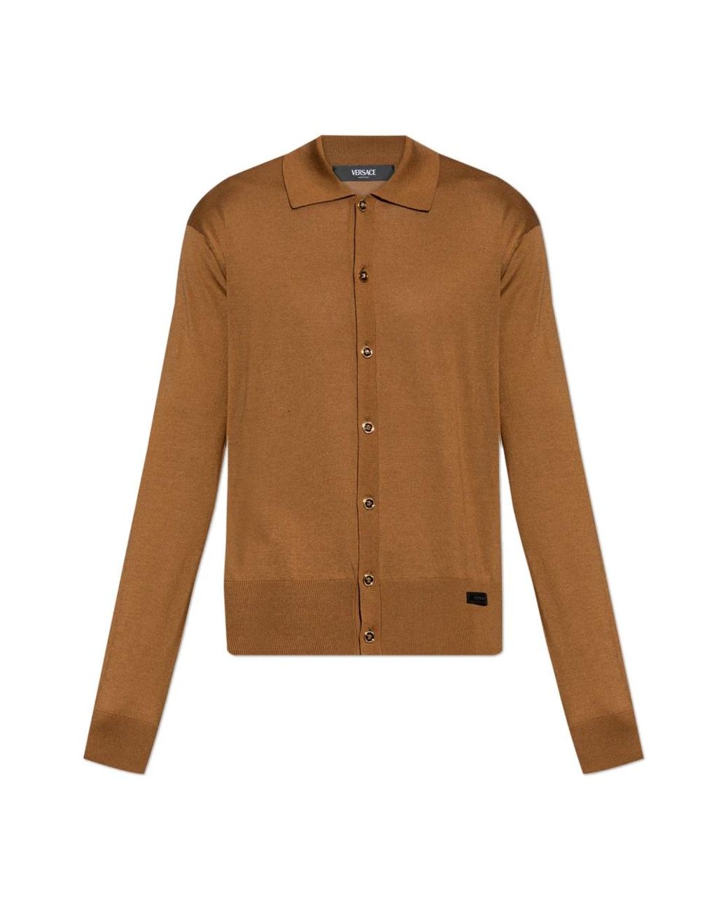 Cardigans Versace pour homme en coloris Brown