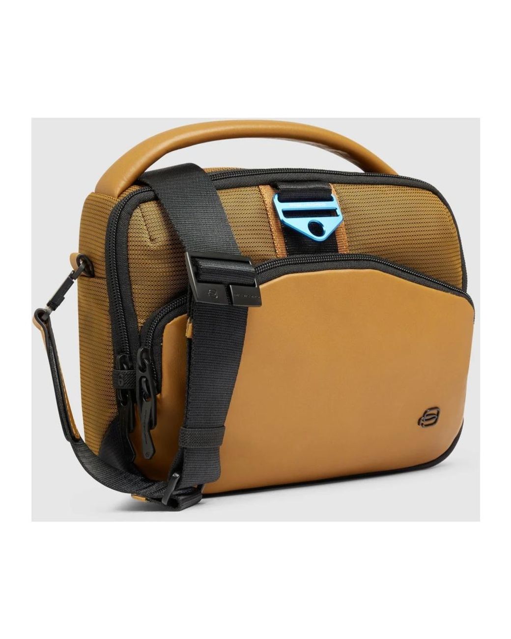 Piquadro Tassen ,Bruin ,Polyester Citybag in het Metallic voor heren