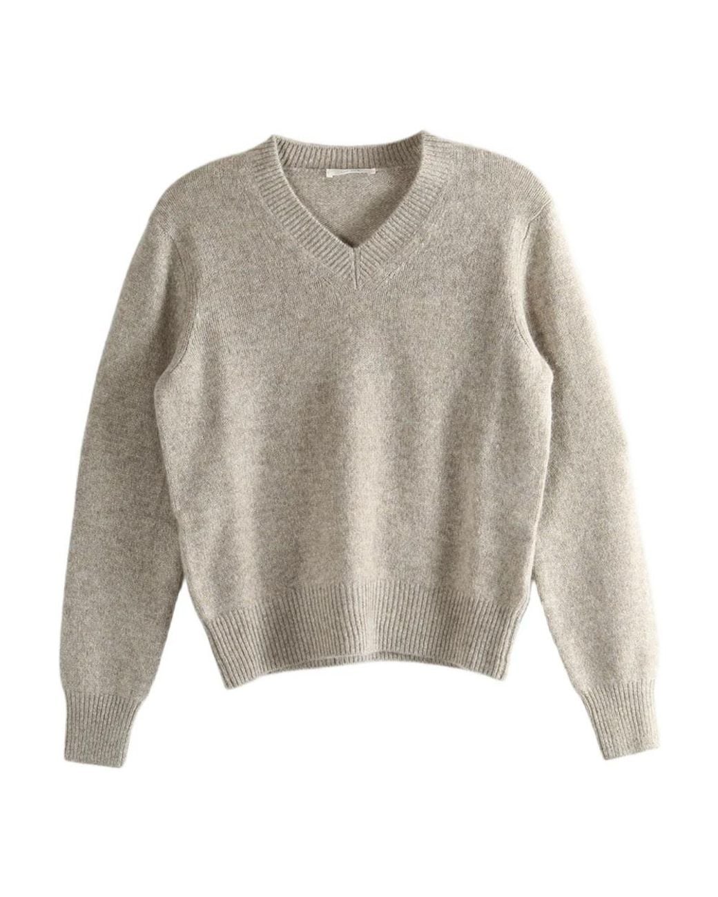 The Row Gray Cashmere Knitwear