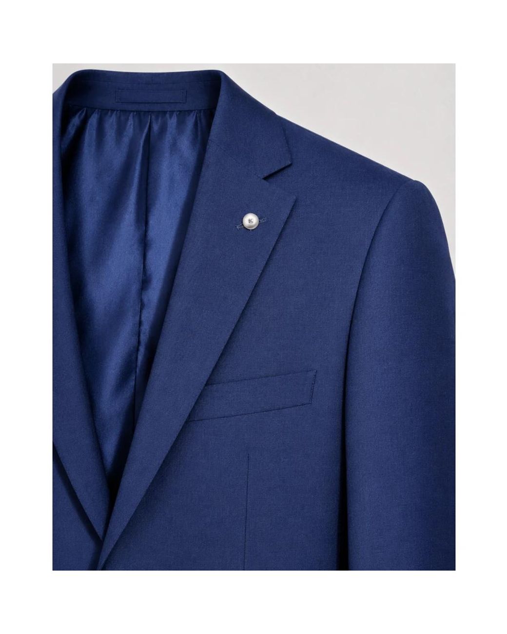 Luigi Bianchi Blue Single Breasted Suits for men