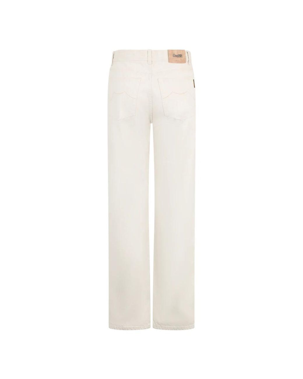 Moorer White Straight Fit Jeans