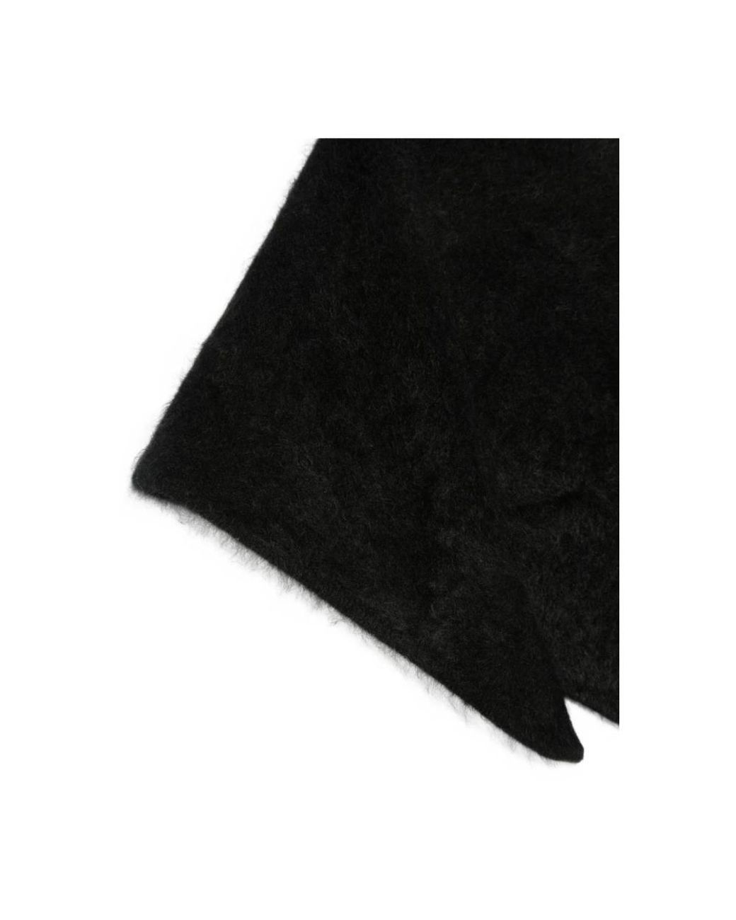 Soft Goat Black Winter Scarves