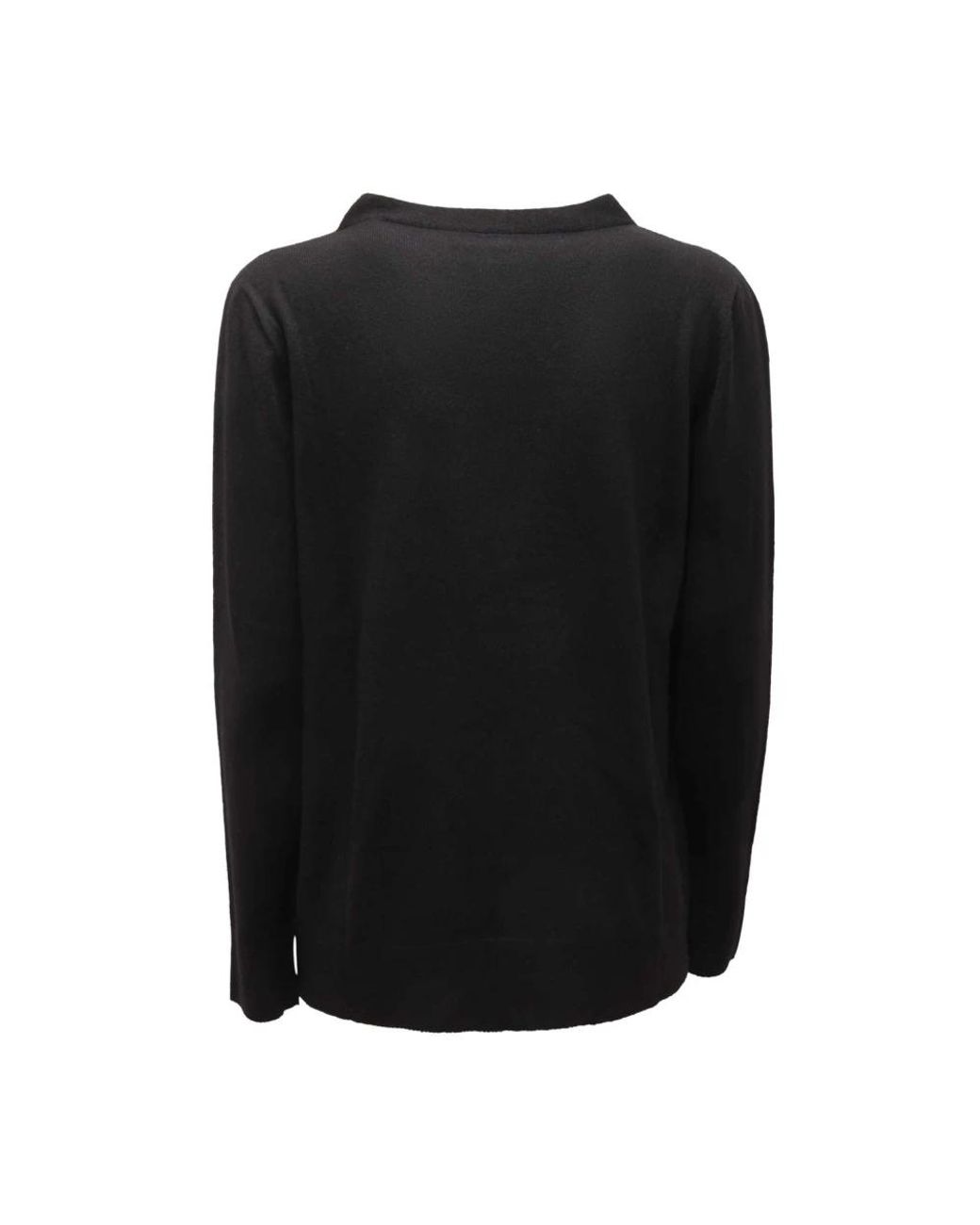D.exterior Black Round-Neck Knitwear