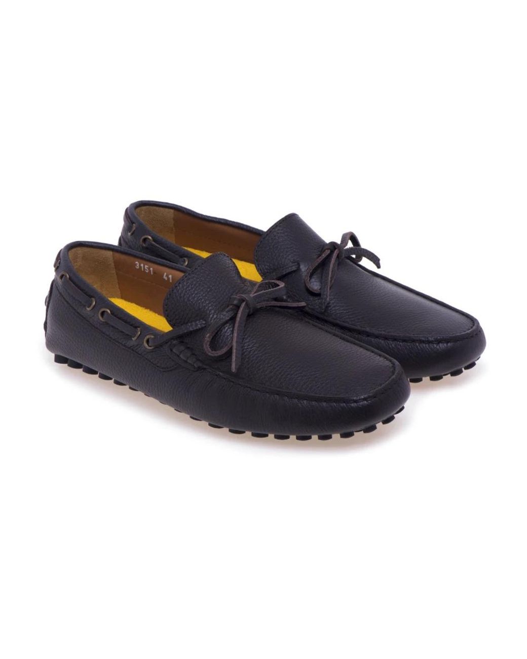 Doucal's Blue Boat Shoes for men
