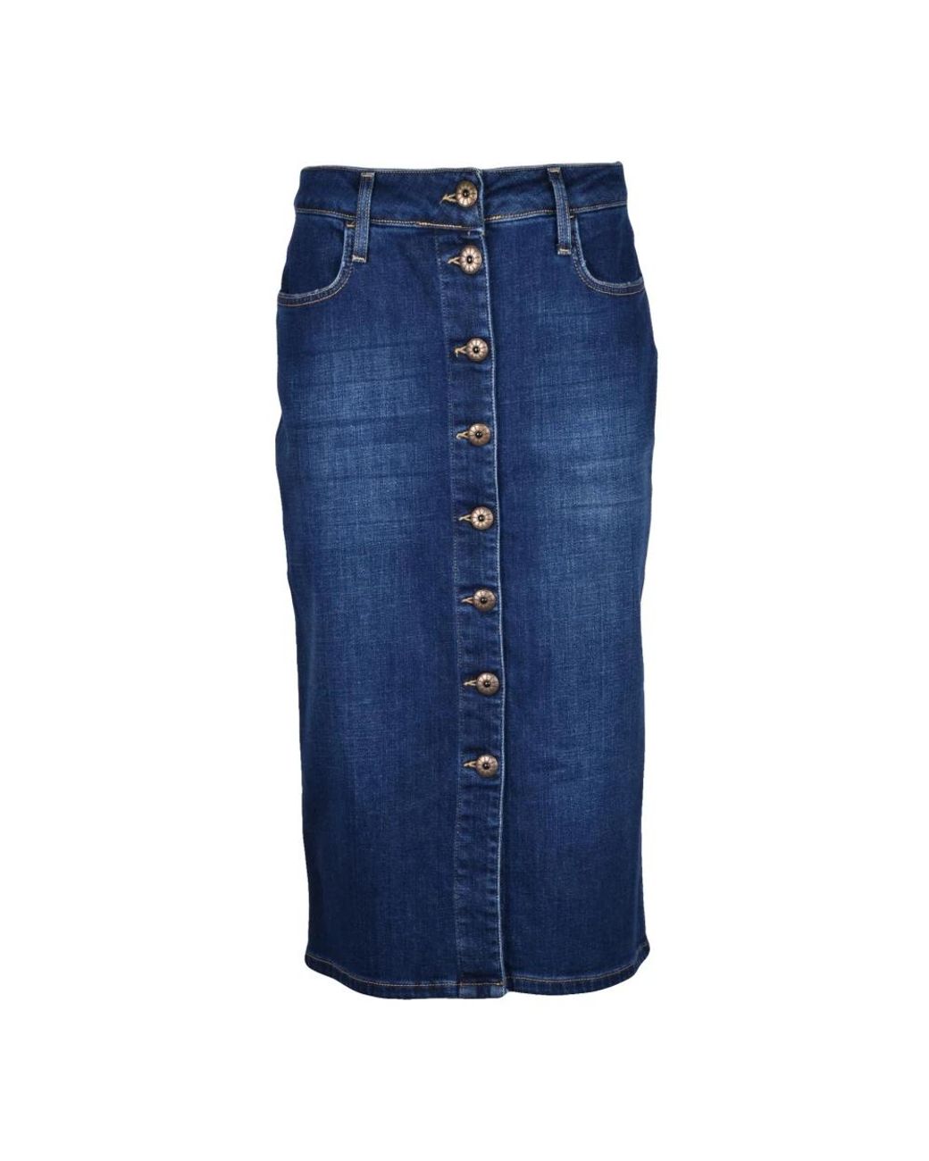 Shaft Blue Denim Skirts