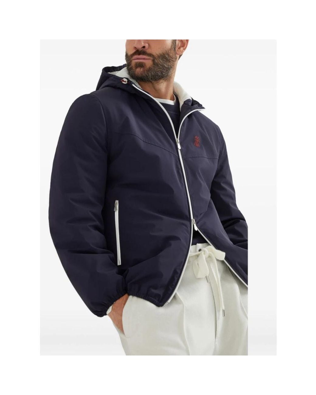 Brunello Cucinelli Blue Light Jackets for men