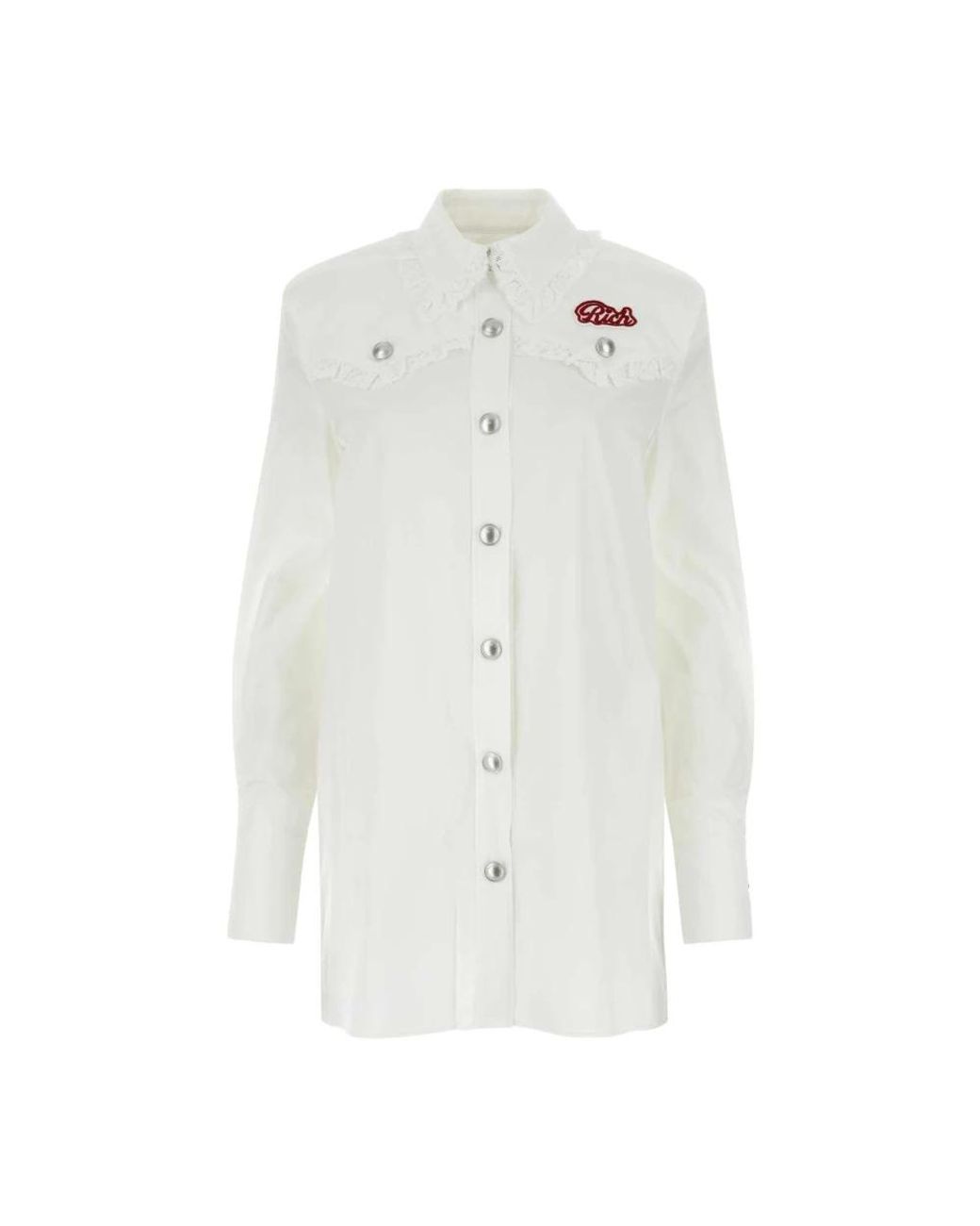 Alessandra Rich White Shirt Dresses