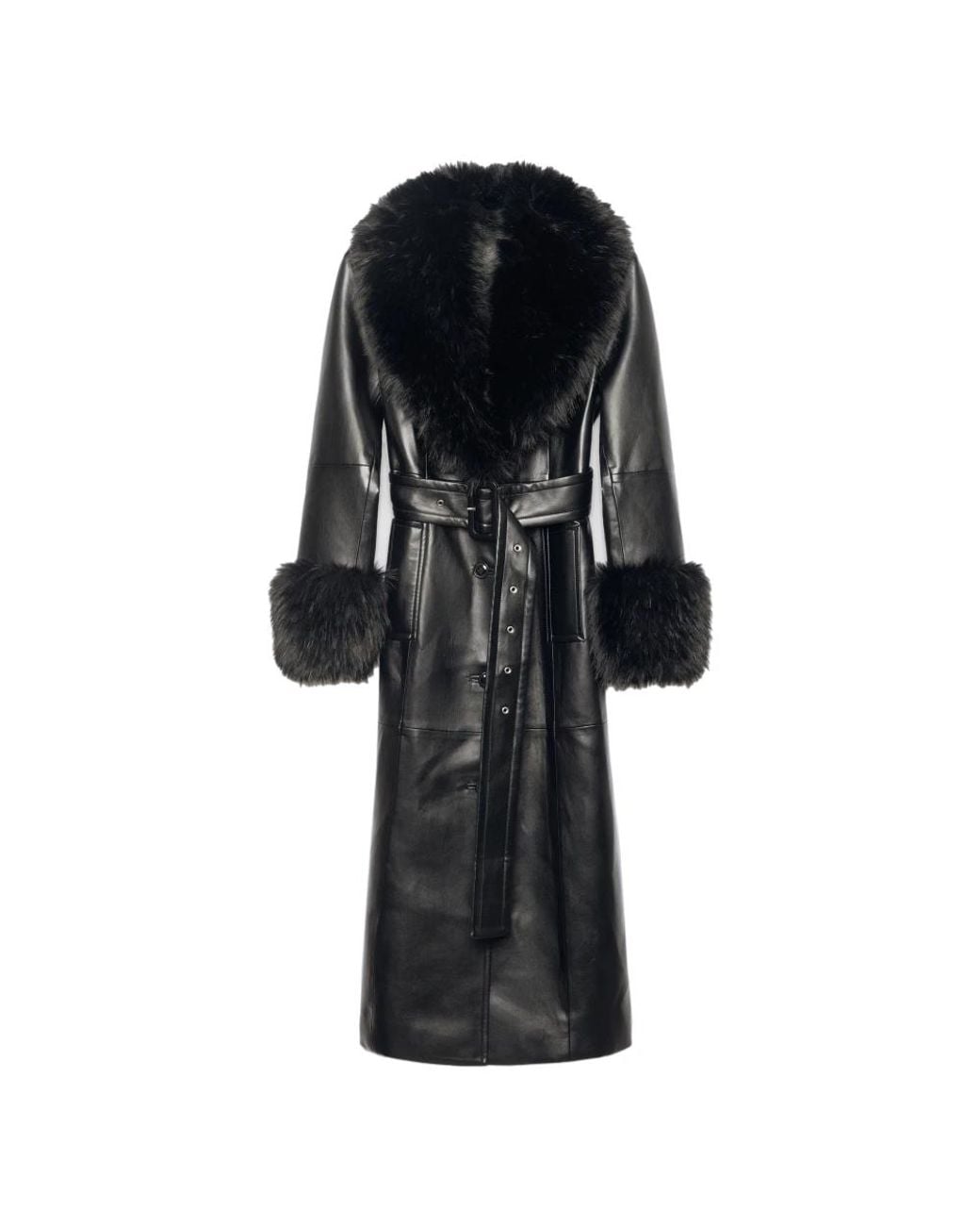 Belted Coats Stand Studio de color Black