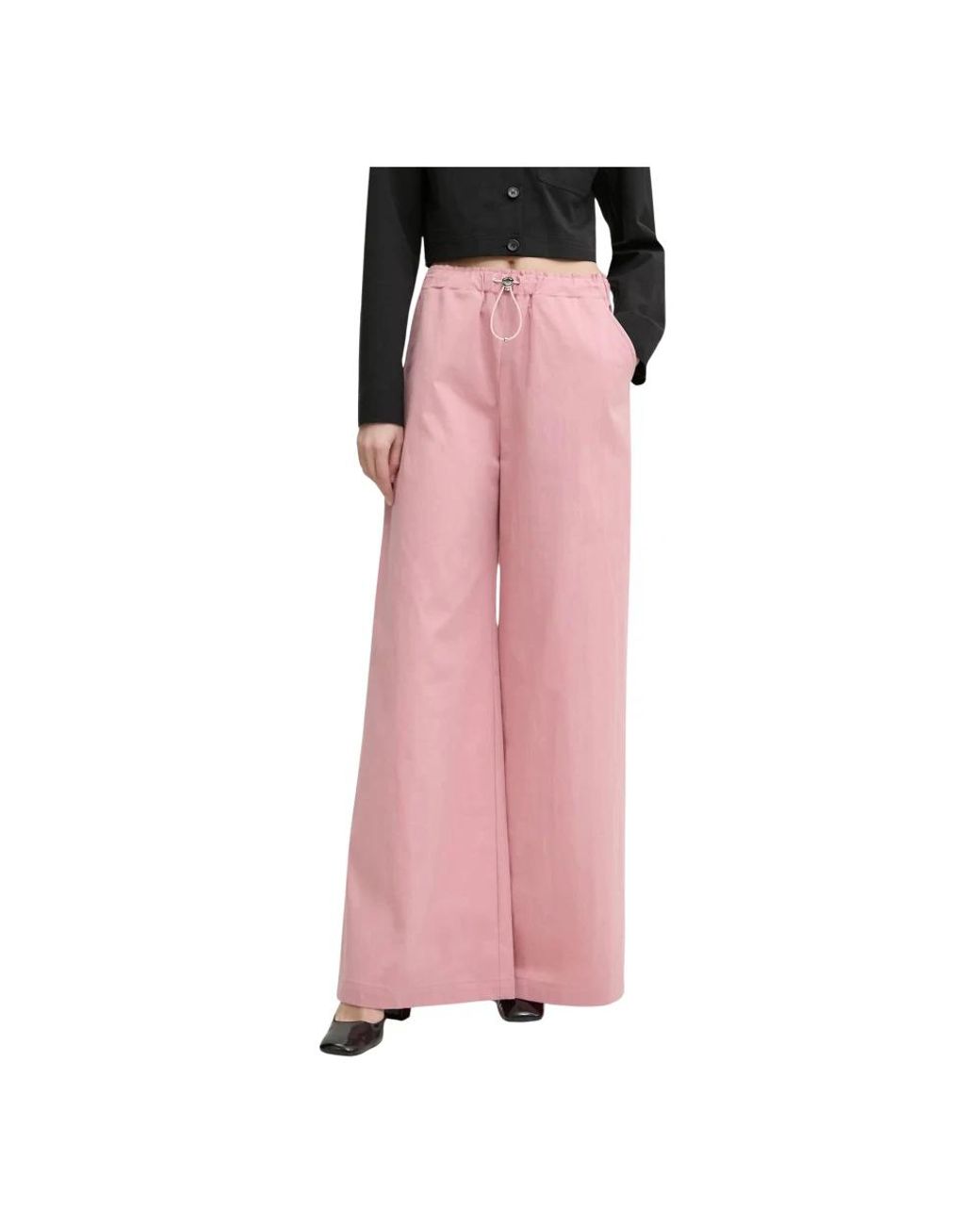 Moschino Wijde Broek in het Pink