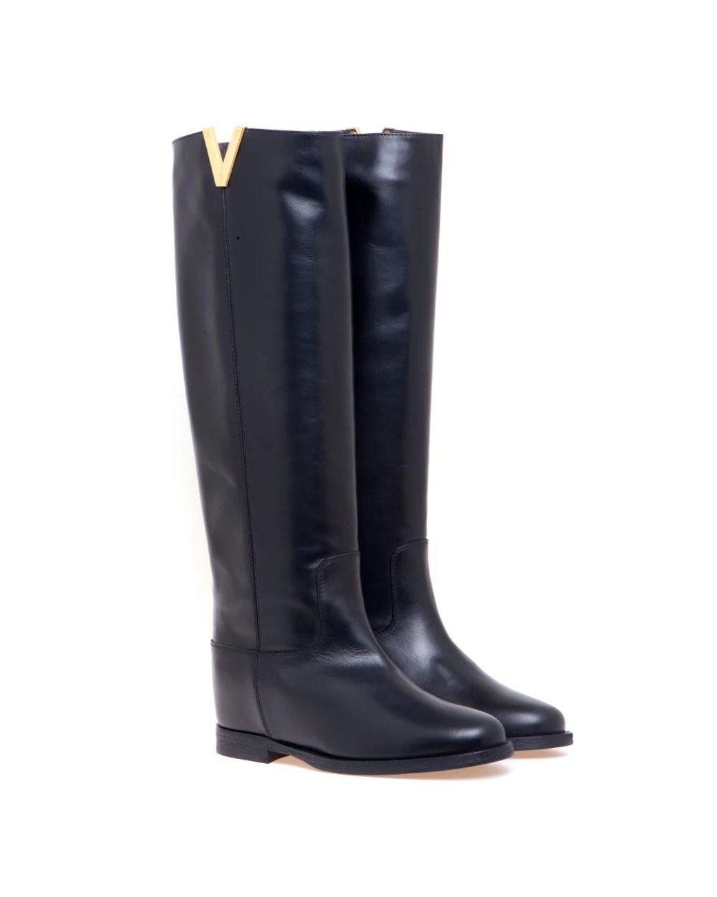 Via Roma 15 Blue High Boots