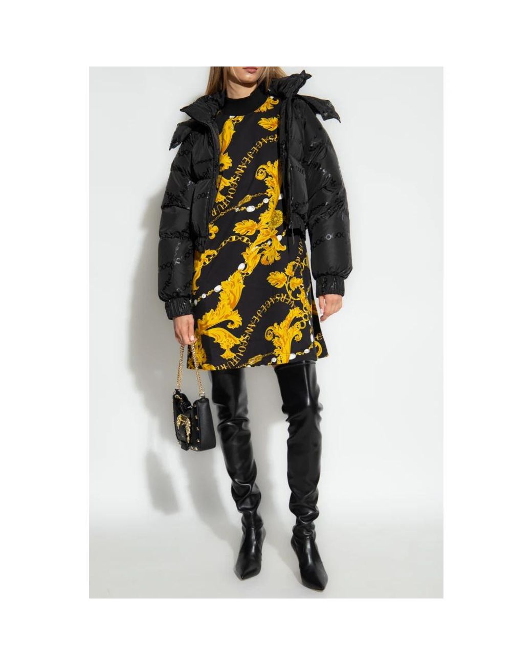 Versace Jeans Couture Yellow Short Dresses
