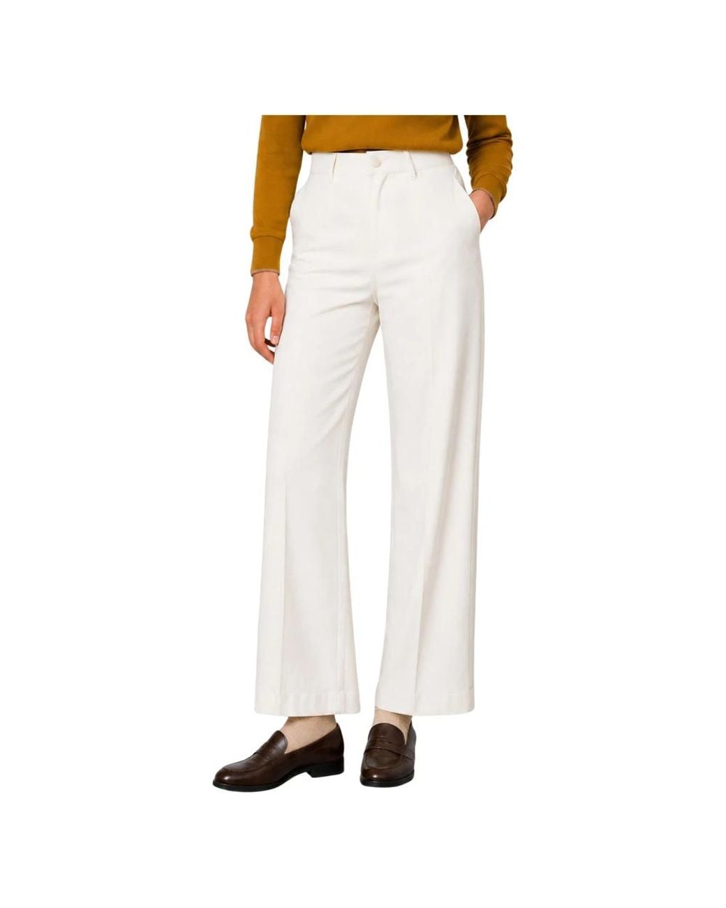 Kocca White Wide Trousers