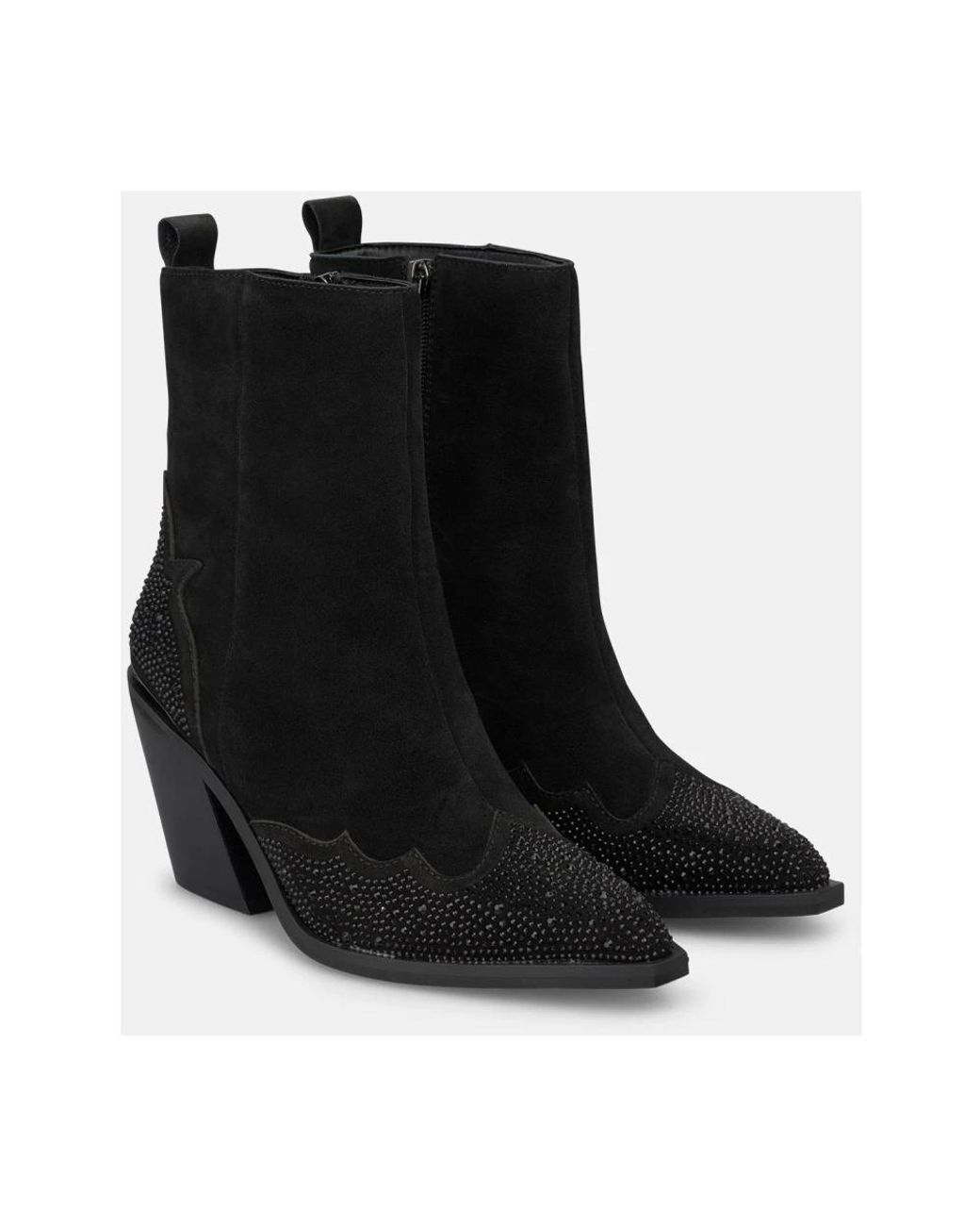 Alma En Pena. Black Cowboy & Biker Boots